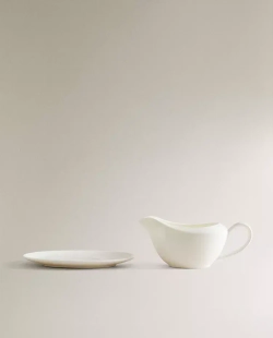 ZARA HOME СОУСНИК ИЗ ФАРФОРА, БЕЛЫЙ