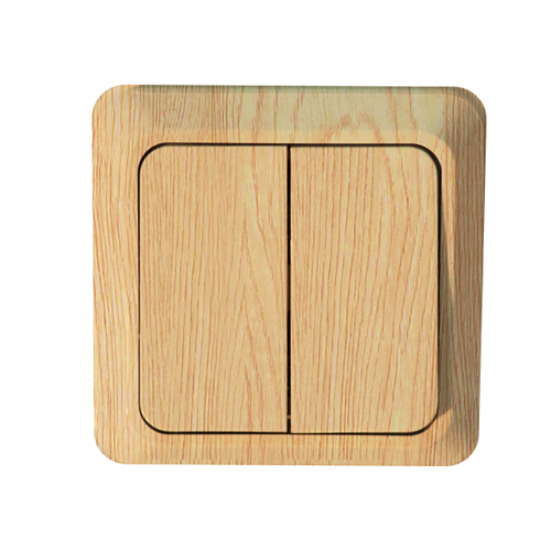 Выключатель Jilion 2-кл. ОУ,  дуб