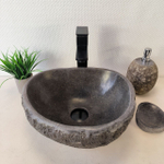 Раковина из речного камня RS-66033 37х35х15 из натурального камня
