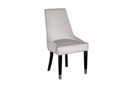 Стул Garda Decor Элегантный(Elegante) велюр светло-серый Colt030-SVSER 56*65*101 см