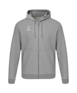 Худи на молнии ESSENTIAL Cotton FZ Hoodie, серый меланж