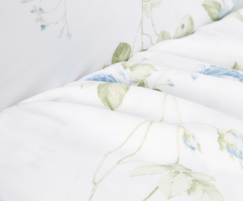 Постельное белье 2 спальное евро макси Mirabello Scented Rose голубое