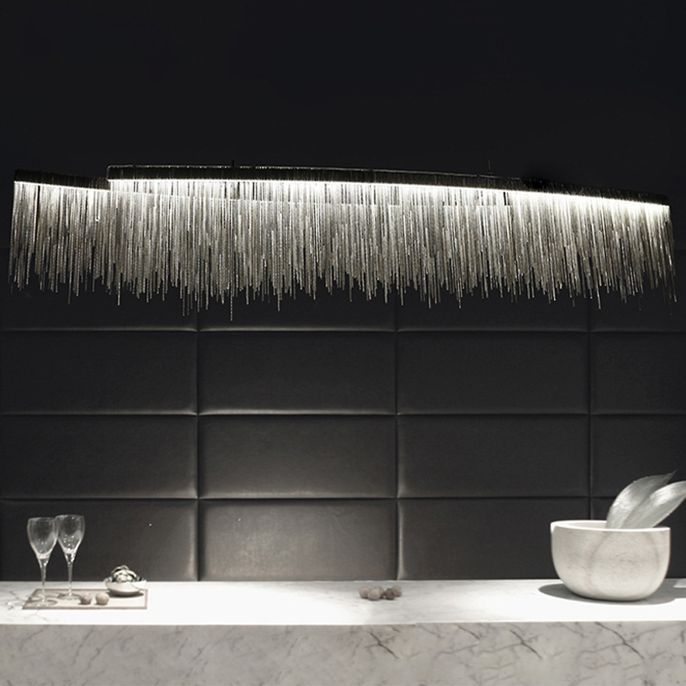 Pendant design lamp Waterfall  L150 (Rose gold)