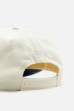 ZARA КЕПКА С КОНТРАСТНОЙ ВЫШИВКОЙ, ЭКРЮ