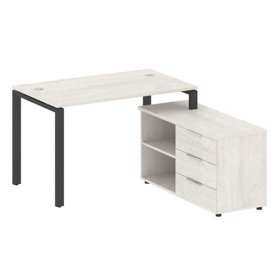 Метал Систем Рабочая станция с тумбой на П-образном м/к БП.РС-СТС-2.2 (R)