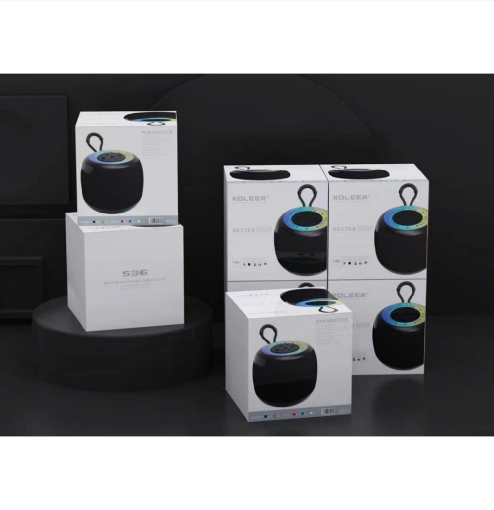 Беспроводная колонка Koleer S36 5W/Radio/TF LED