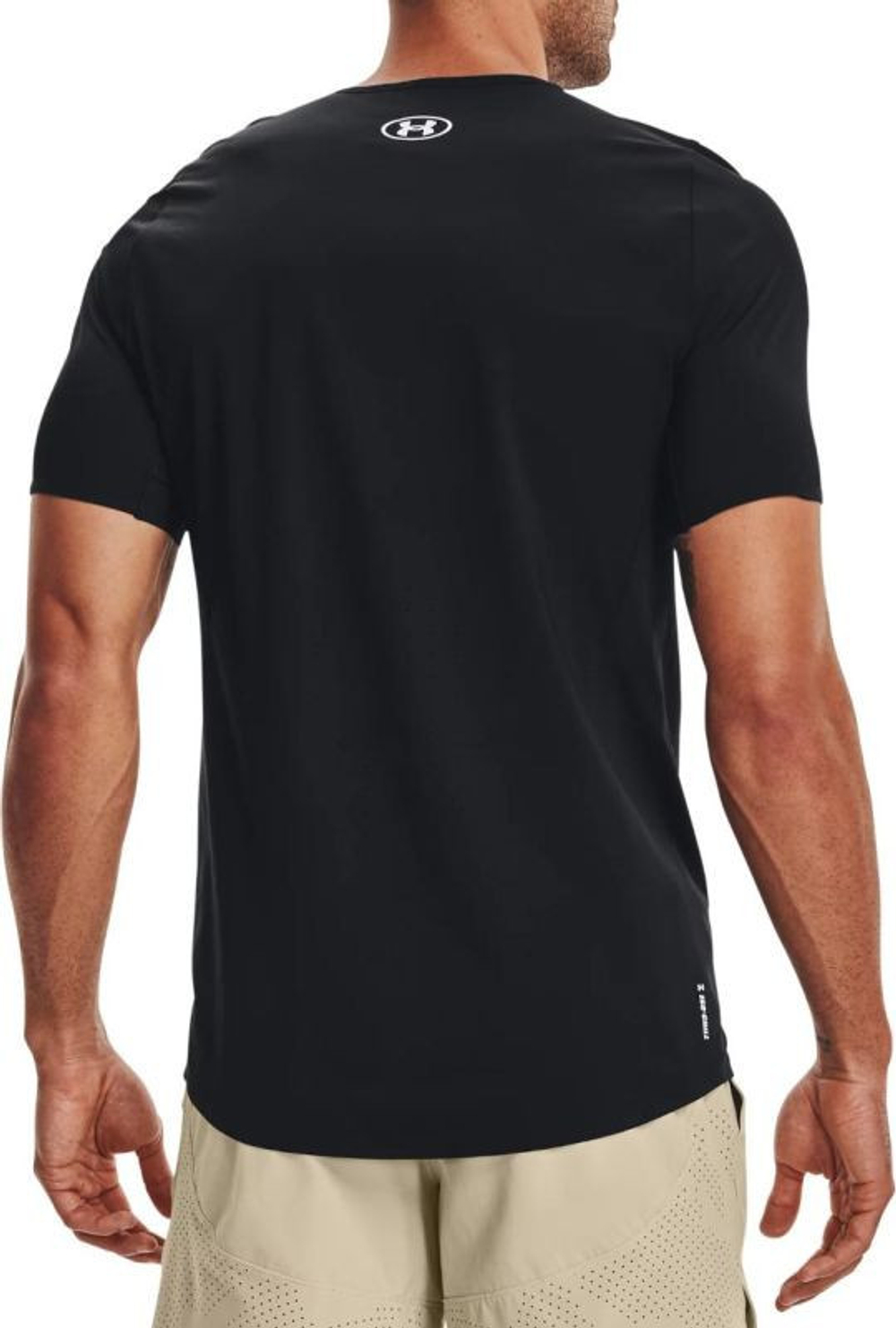 Мужская теннисная футболка Under Armour Mens HG Iso Chill Perforated SS - черный