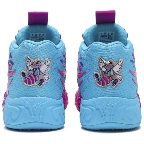 PUMA MB.04 Баскетбольные кроссовки MID Топ Голубой и розовый Фиолетовый Мужские