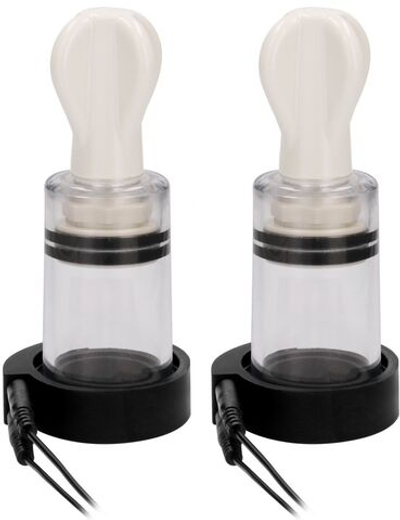 Помпы для сосков с электростимуляцией Electro Nipple Suckers (Цвет: прозрачный)