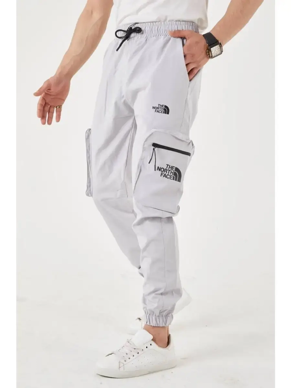 Брюки мужские джоггеры спортивные штаны карго на резинке