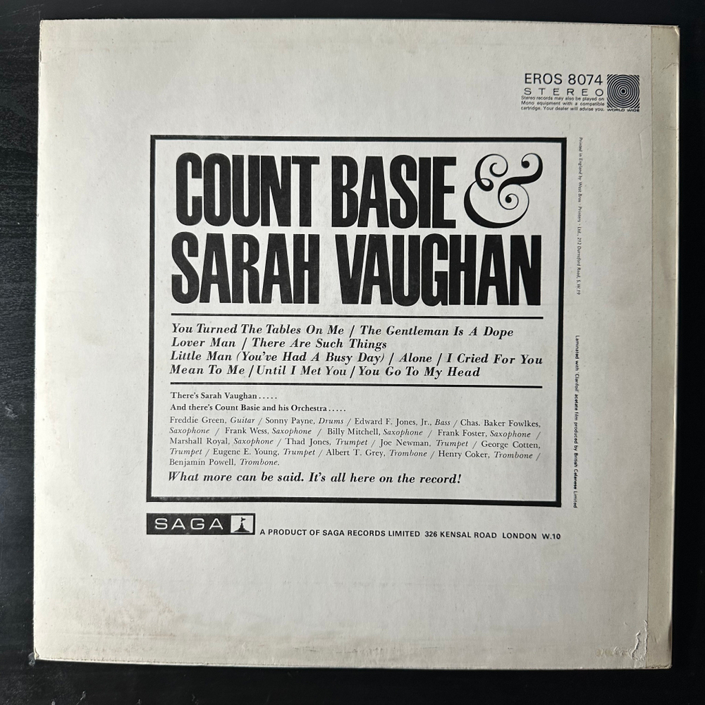 Count Basie & Sarah Vaughan (Англия 1968г.)