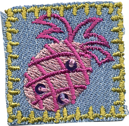 Термоаппликация HKM "Ананас", 5 х 3 см, 1 шт (10206100/300514/0004599/09_Германия)