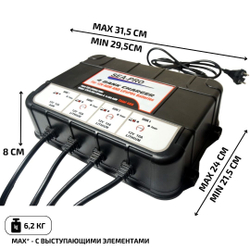 Зарядное устройство SEA-PRO ТЕ4-0273 (1х12В AGM, 3х12В LiFePo4)