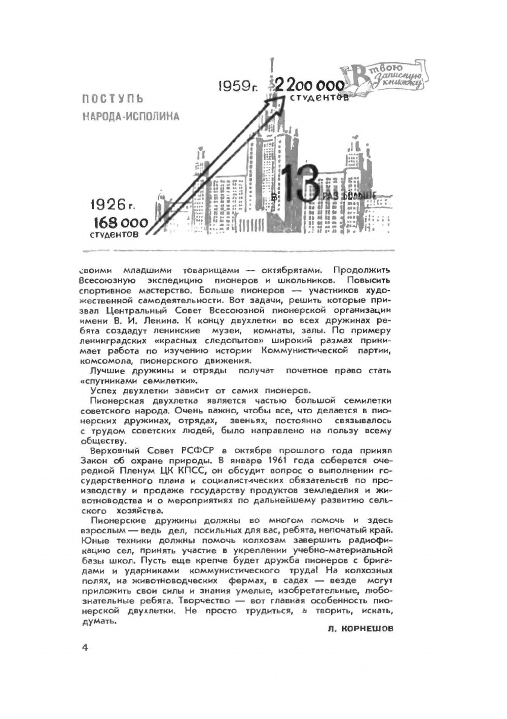 Журнал "Юный техник". № 01, 1961 | Нет автора