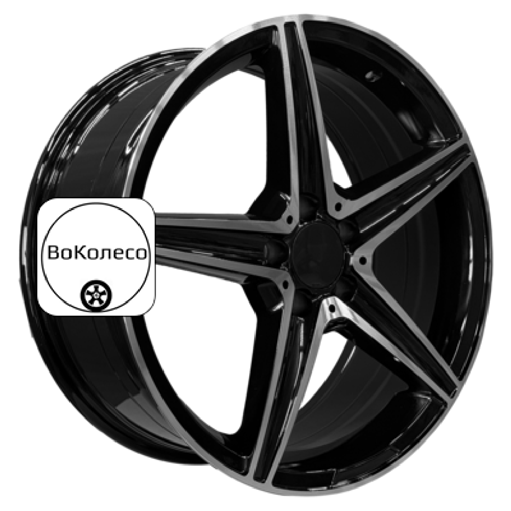 9x19/5x112 ET38 D66,6 5261 Gloss Black Machine Face (PDW) PDW