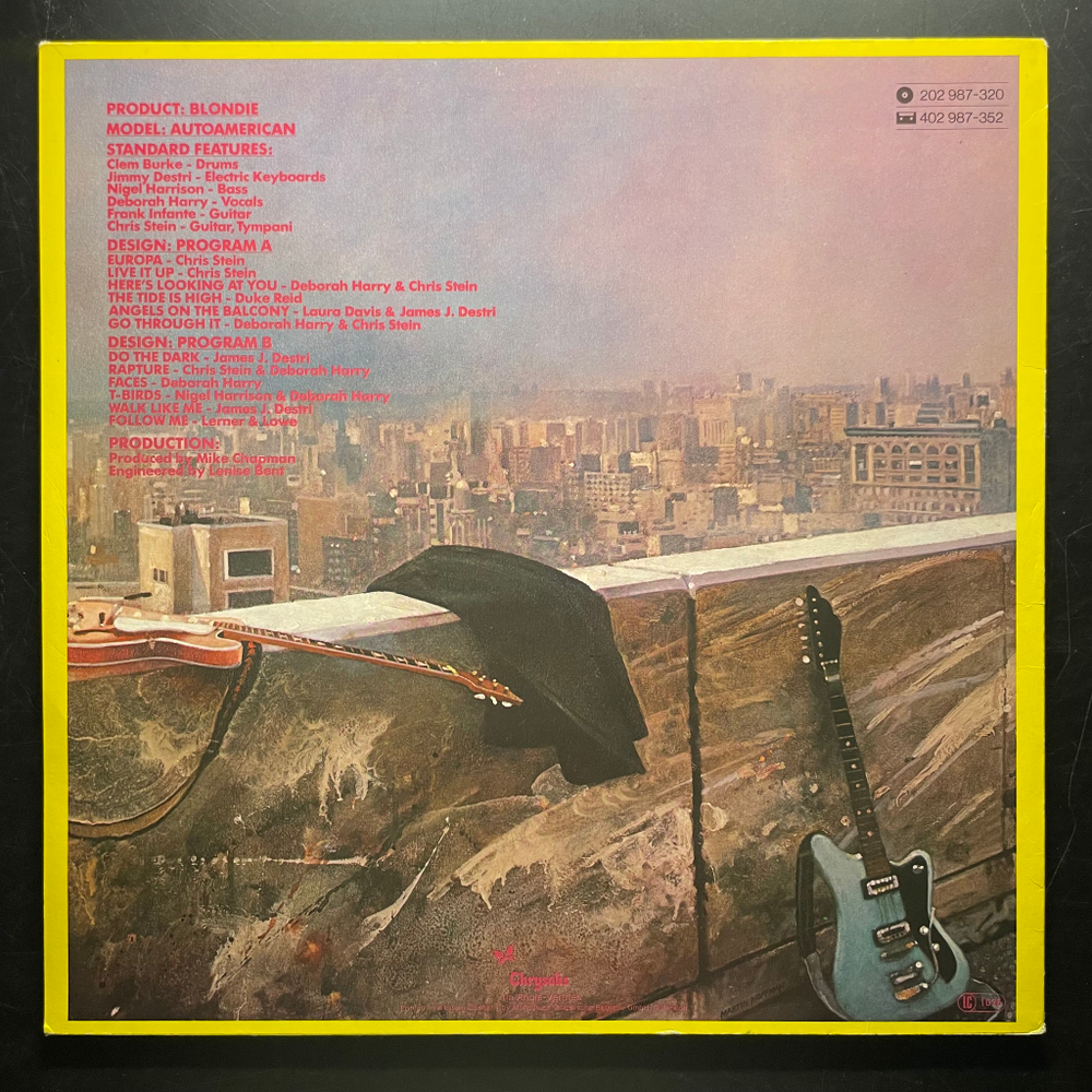 Blondie ‎– Autoamerican (Голландия 1980г.)