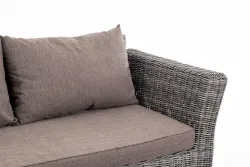 "Капучино Cингл" лаунж-зона из искусственного ротанга, цвет графит