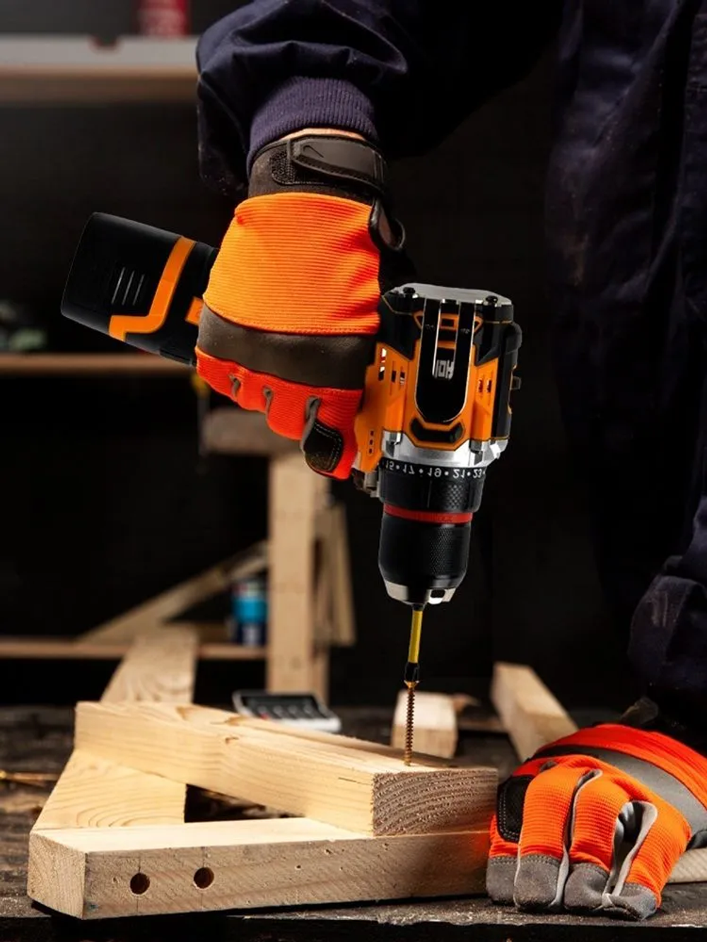 Шуруповерт, 16 В, 80 Нм, 2 АКБ