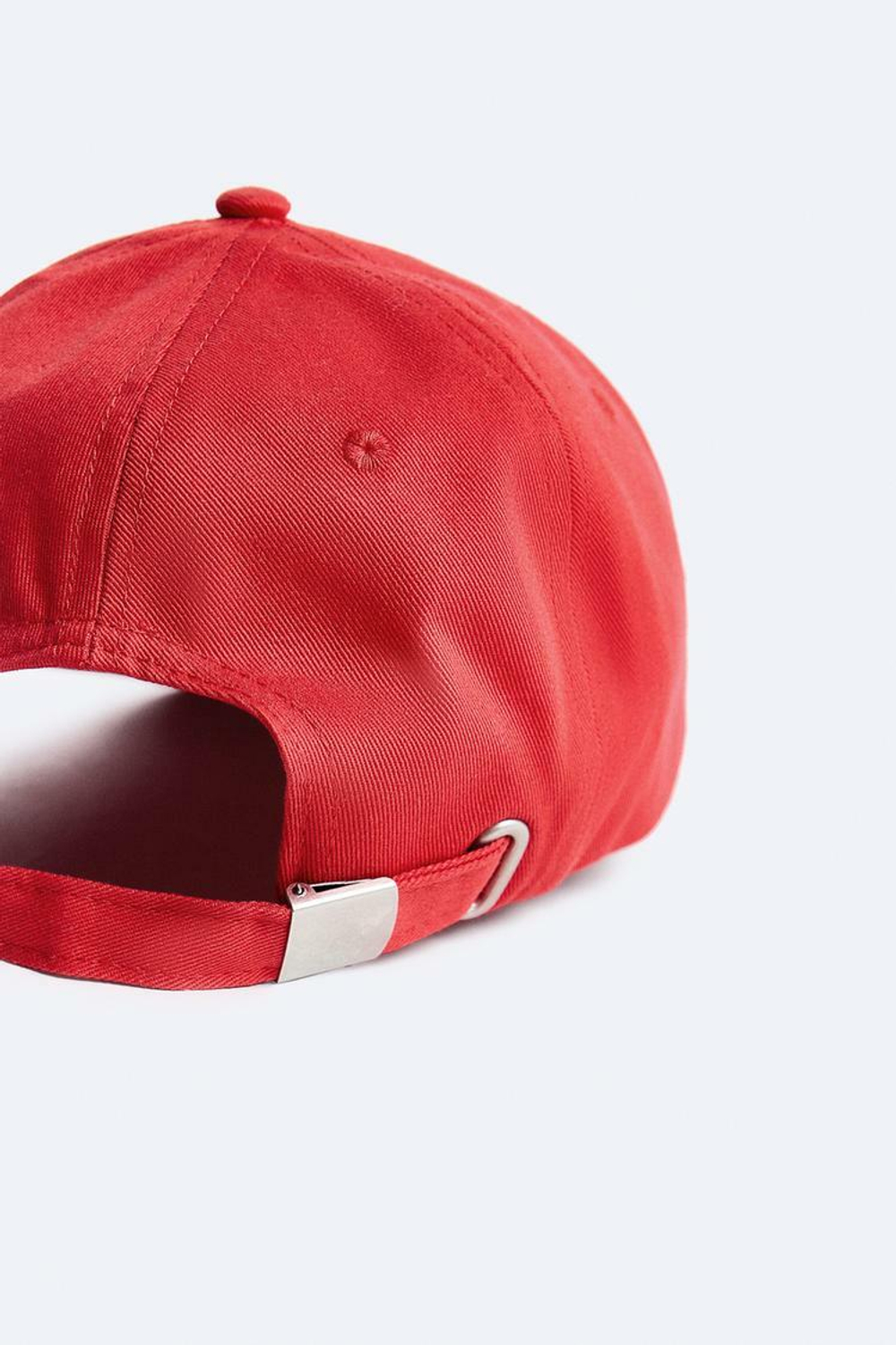 ZARA КЕПКА С КОНТРАСТНОЙ ВЫШИВКОЙ, КРАСНЫЙ