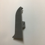 Заглушка правая к плинтусу "Cezar" 401 Алюм. текст.