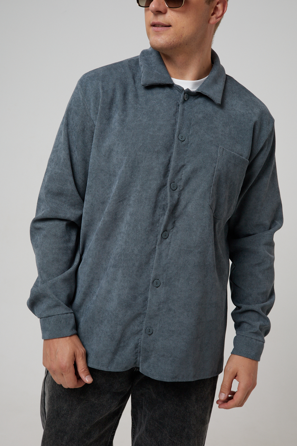 Рубашка мужская вельвет РММ-01