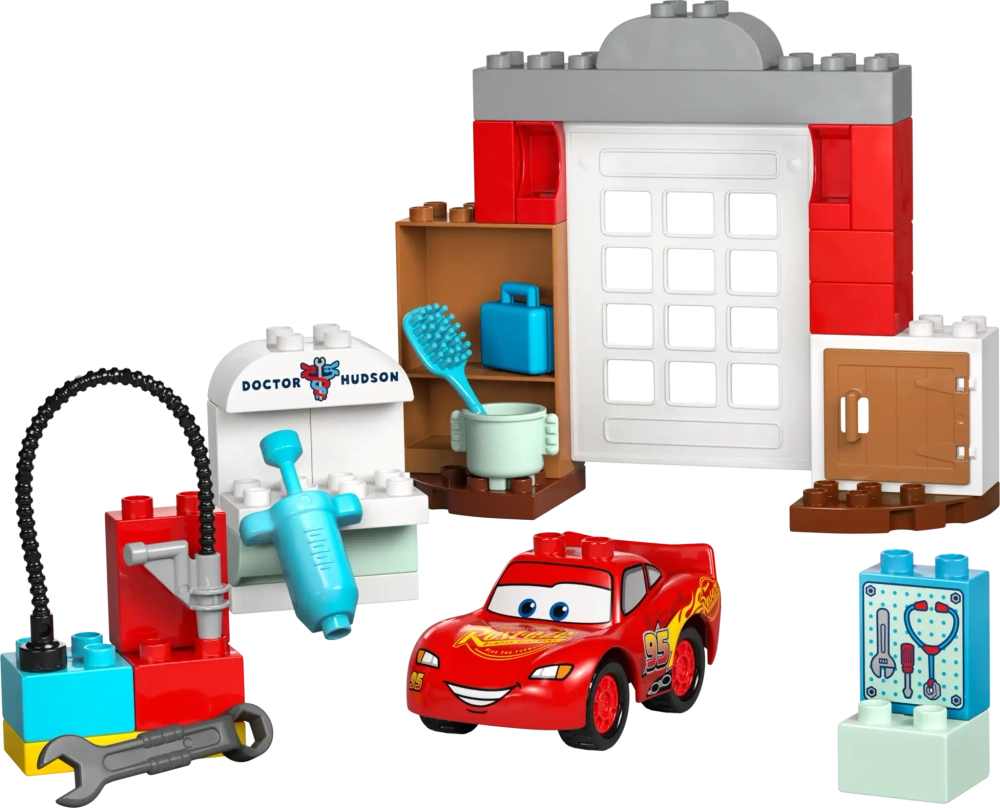 Конструктор LEGO Duplo 10456 Визит Маккуина в гараж Дока