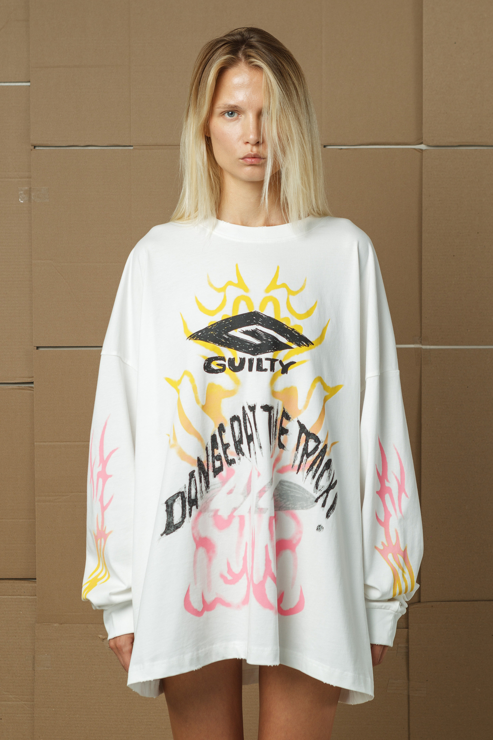 Off-white long sleeve Danger