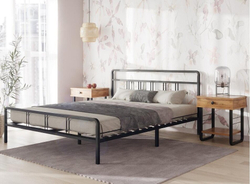 Кровать полутораспальная Рейк, спальное место 120х200, металлическая