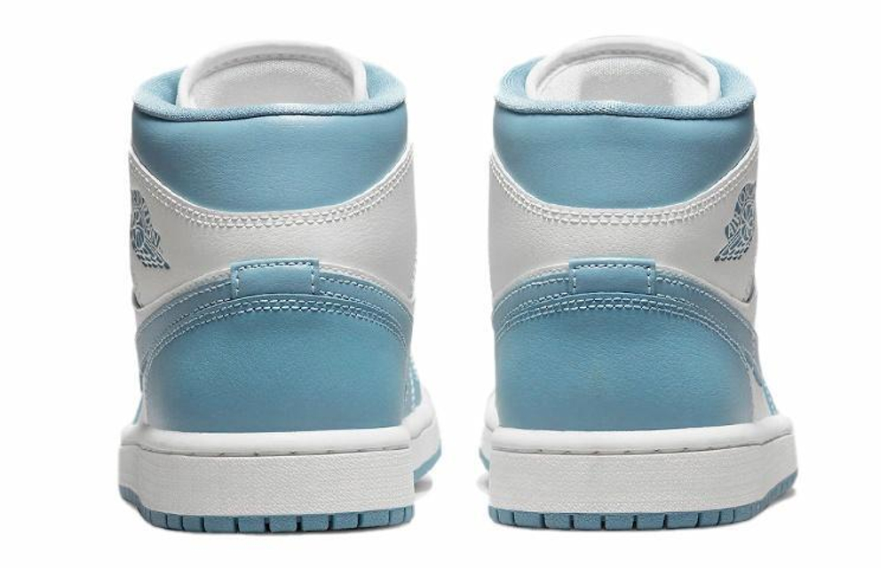 Кроссовки Air Jordan 1 Mid "University Blue" (Женская размерная сетка)