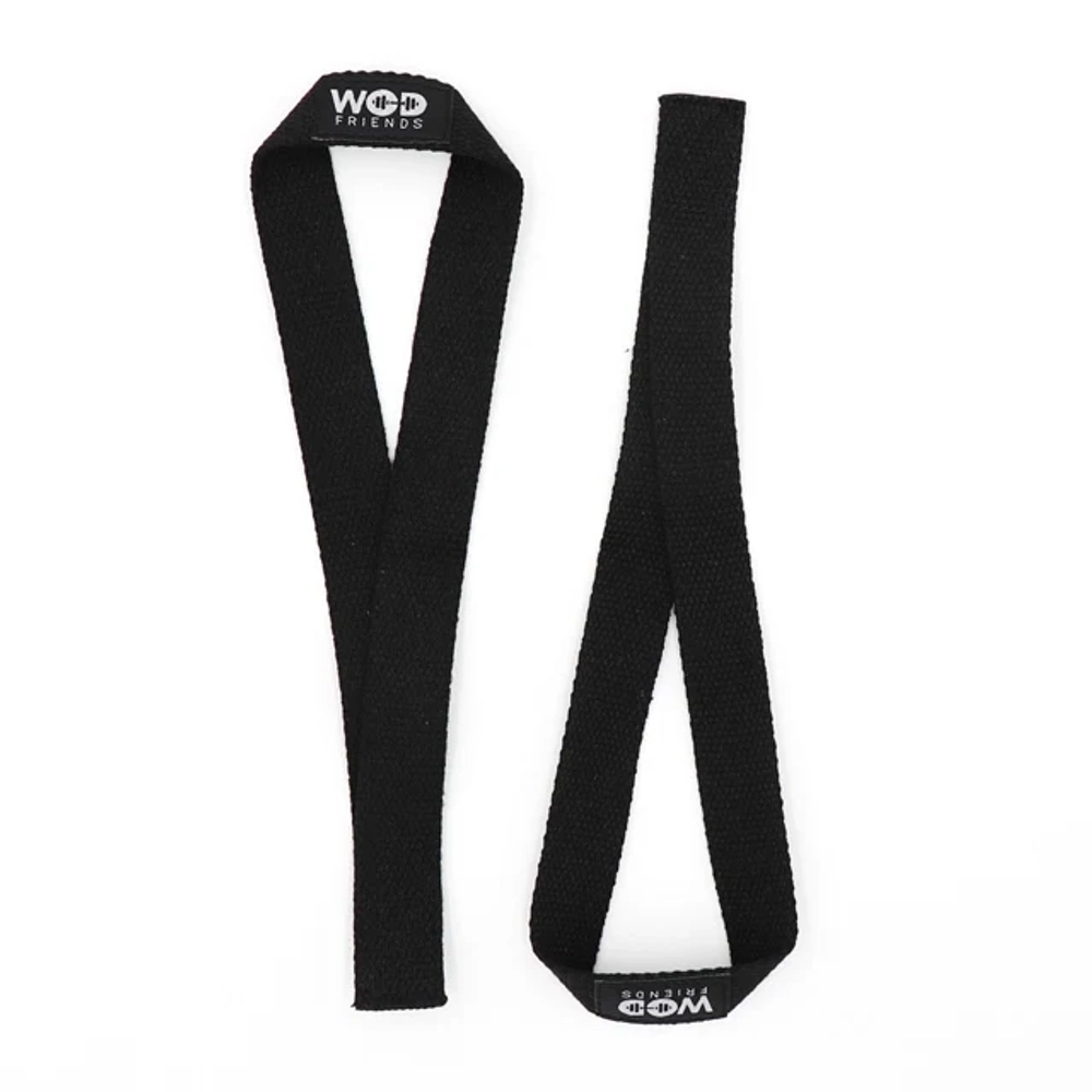 Лямки, ремни для становой тяги WOD Friends Weight Lifting Straps (Черные)