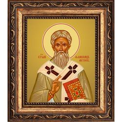 Флавиан, архиепископ Антиохийский, святитель. Икона на холсте.