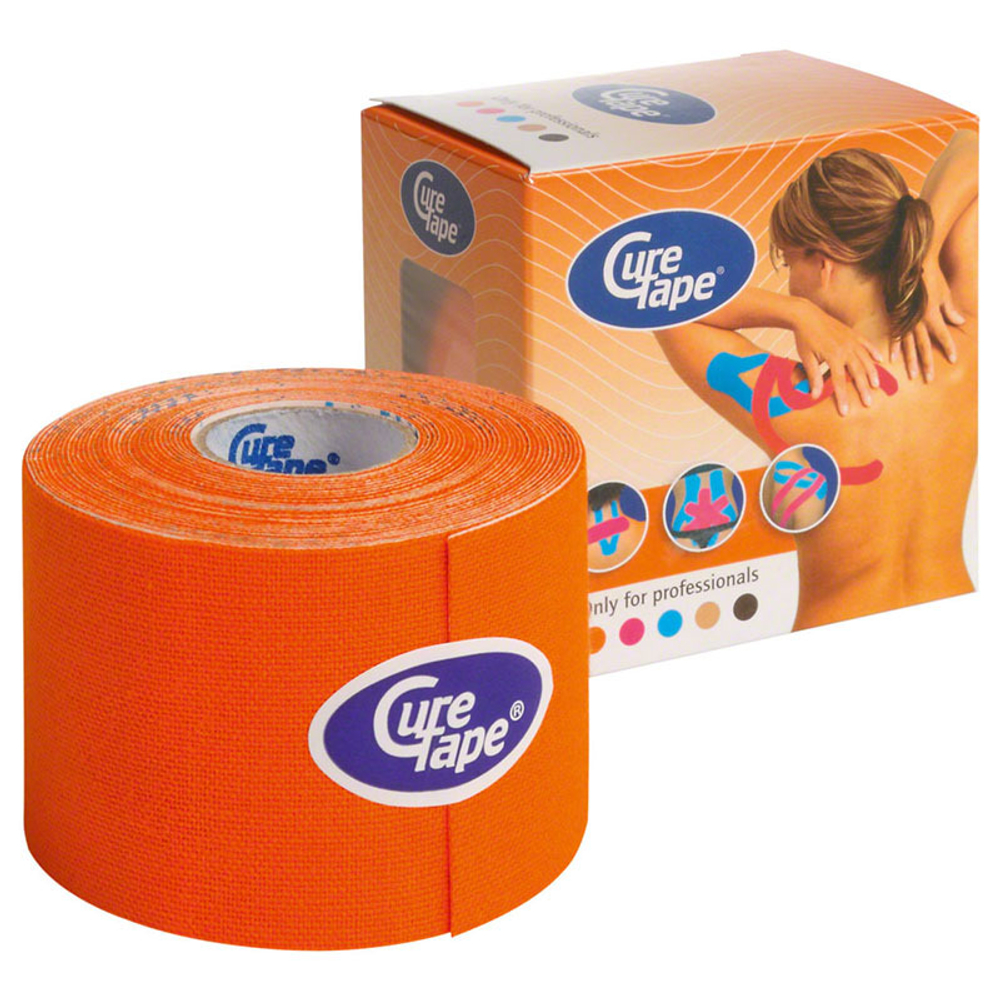 Тейп кинезиологический CureTape Orange 160196, 5см.x5м.