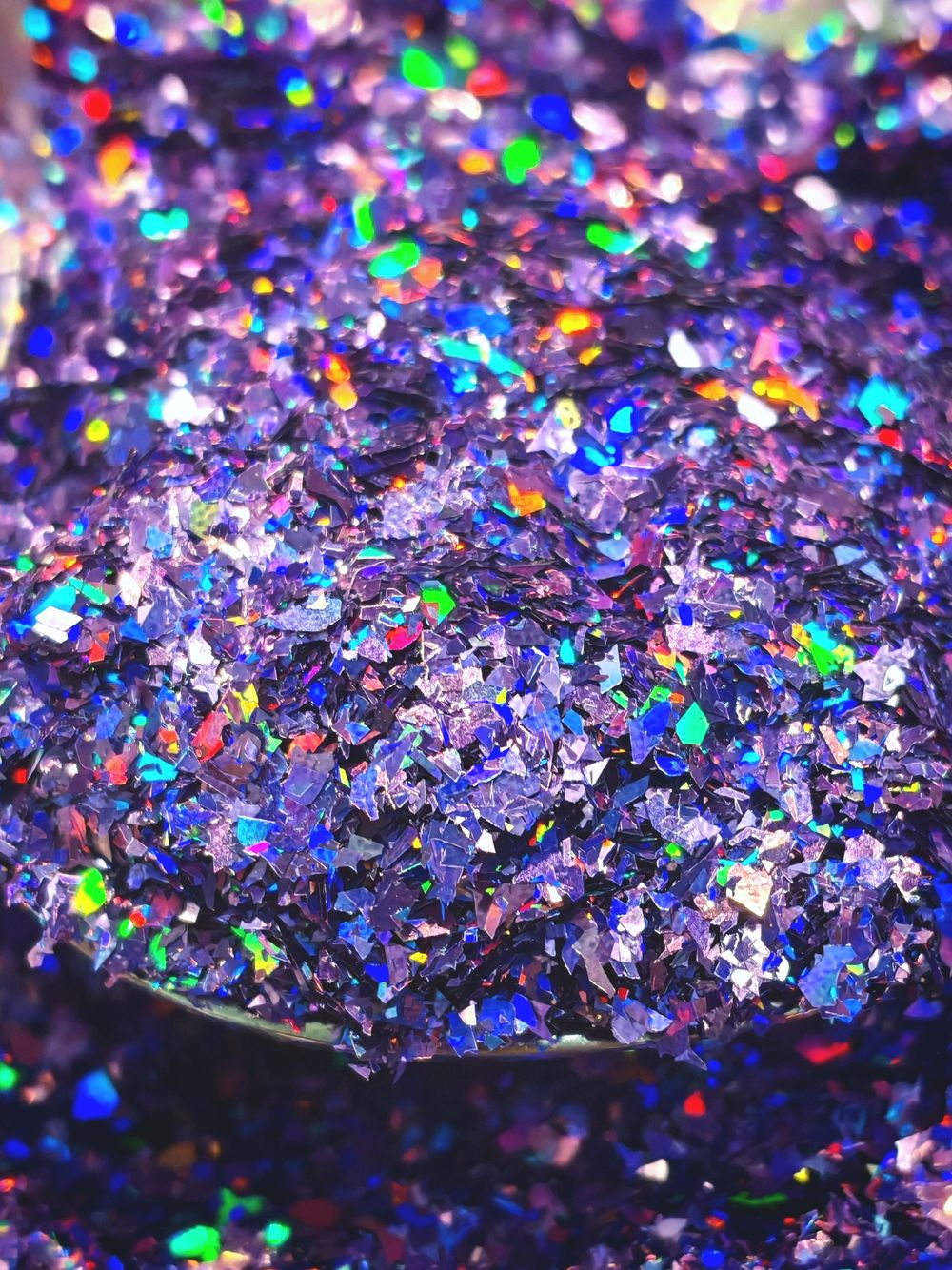 Хлопья - слюда 88805 Лавандовый голографик - для литья изделий и творчества