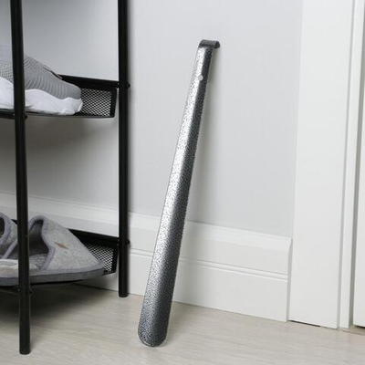 Ложка-рожок для обуви с крючком - 42 см. (Цвет: не задано)