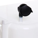 Этажерка для хранения напольная «БИСКОТТИ», цвет дымчатый белый, три секции, 38*32,5*73см (лейбл)