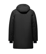 Длинная парка в черном и коричневом цветах CM9357TNSR5