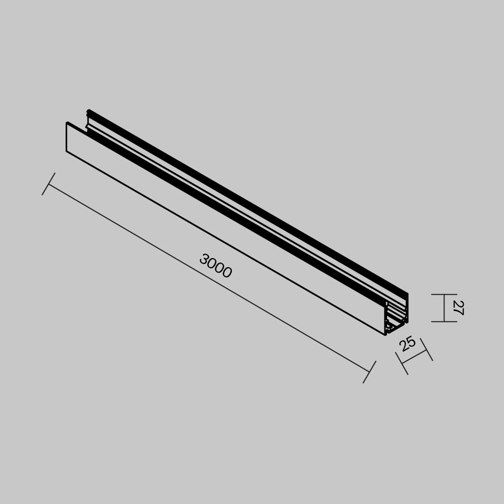 Профиль Outdoor O-TR002OH-P-B3M