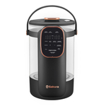 Термопот 3л стеклянная колба, LCD сенсор, SA-1375BK Premium, черный