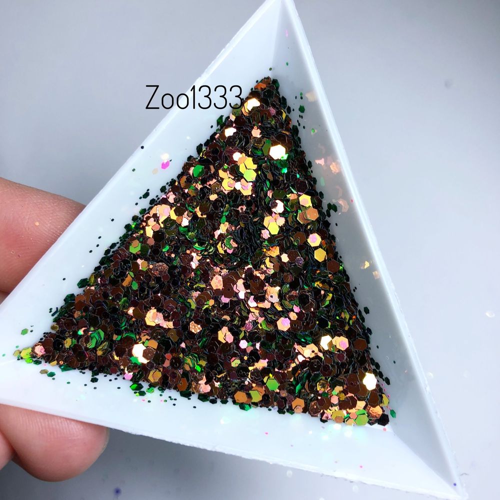 Zoo nail Микс шестигранников "Диско соты" 1333