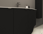 Мебель для ванной комнаты CEZARES RIALTO 136 см одна чаша Nero grafite 55171 + 55174 + 55177