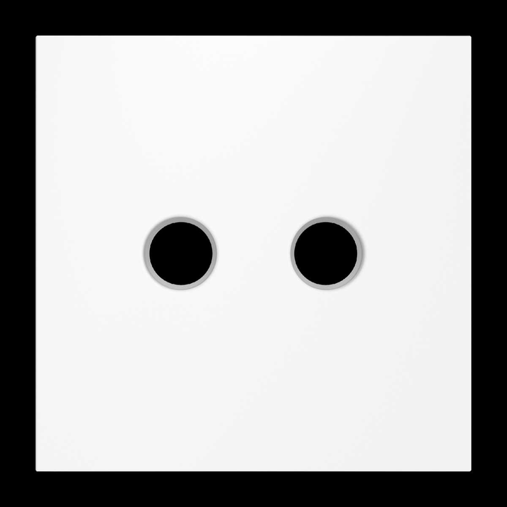 Накладка для розетки телевизионной оконечной TV+SAT S70 (белый матовый) Voltum VLS001602