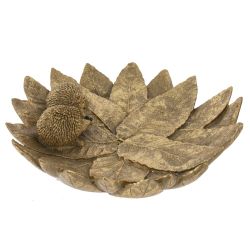 GAEM Блюдо декоративное "Ёжики на листьях", L23,5 W24 H6 см