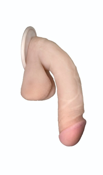 Сувенирный фаллос на присоске 03 - 17 см. (Цвет: телесный)