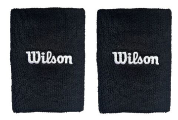 Напульсник теннисный Wilson Wide Terry - черный