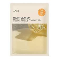 Anua Heartleaf 80 Moisture Soothing Ampoule Mask  ампульная тканевая маска увлажняющая