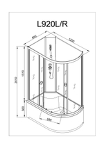 Душевая кабина AvaCan L920 L N без крыши