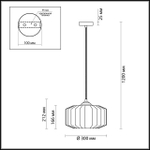 4746/1 ODL Подвес E27 60Вт 220В IP20 PENDANT