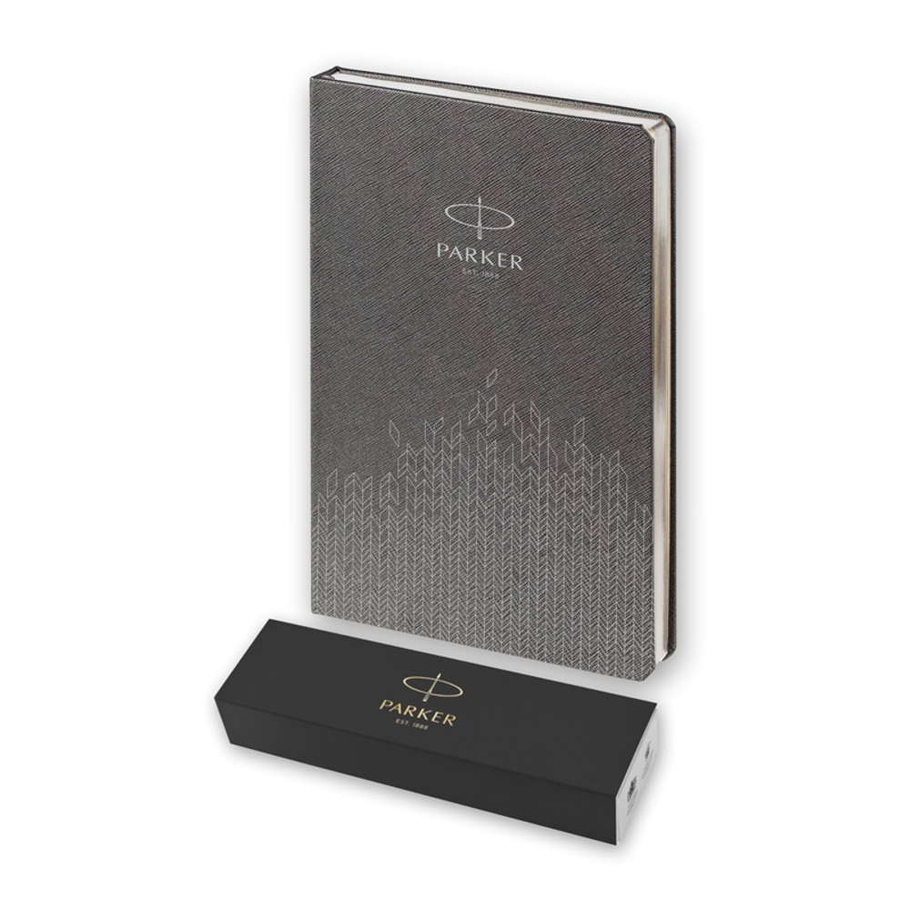 Подарочный набор: Шариковая ручка Parker Jotter + ежедневник, серый