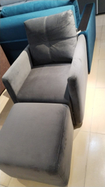 БОСС не раскладное кресло-пуф Монолит Серый (последний экземпляр)