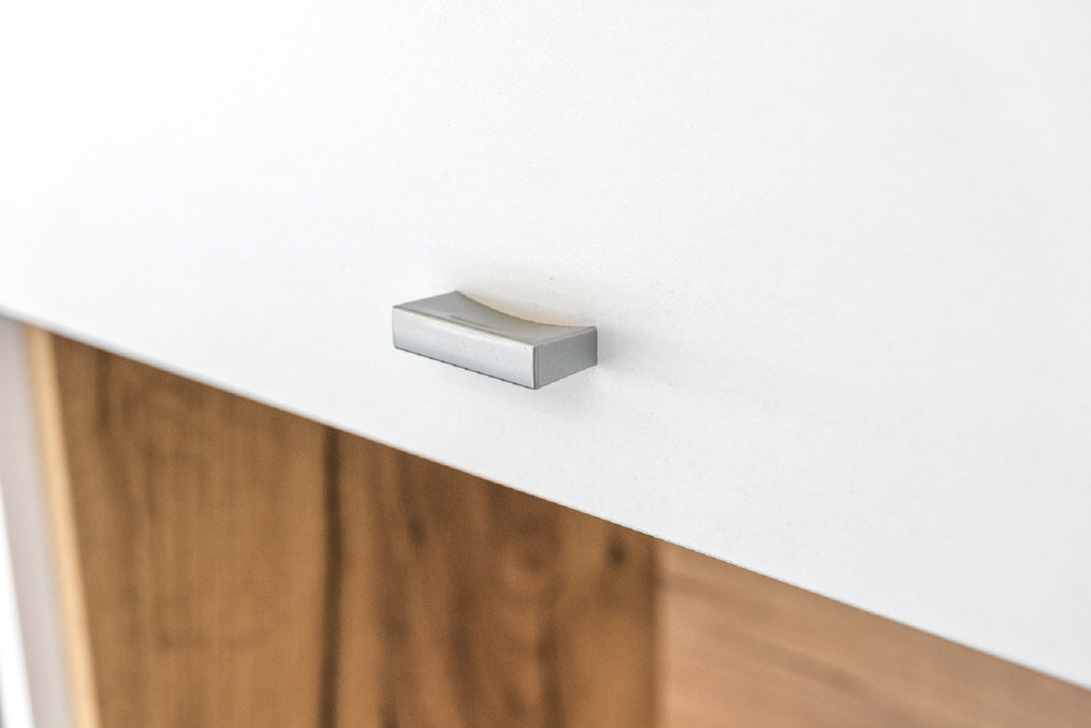 Шкаф комбтнированный Бэль 10.04, Белый; Дуб Золотой